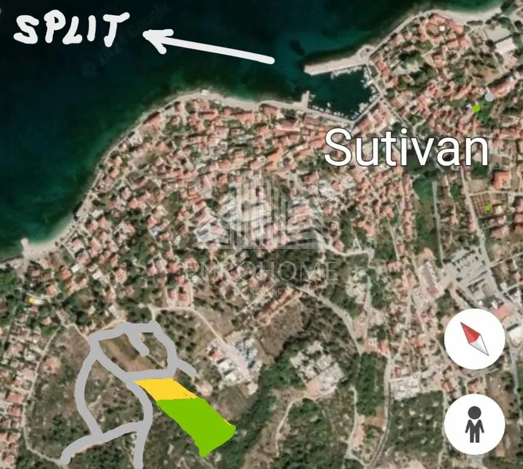 sutivan, građevinsko zemljište, 4684 m2 - slika 2