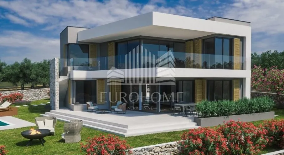 sveti filip i jakov, zemljište 906 m2 s projektom i pogledom na more - slika 2