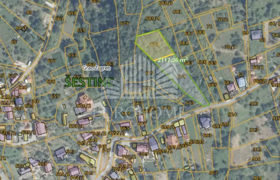 Šestine- poljoprivredno zemljište 2100m2 - Zagreb