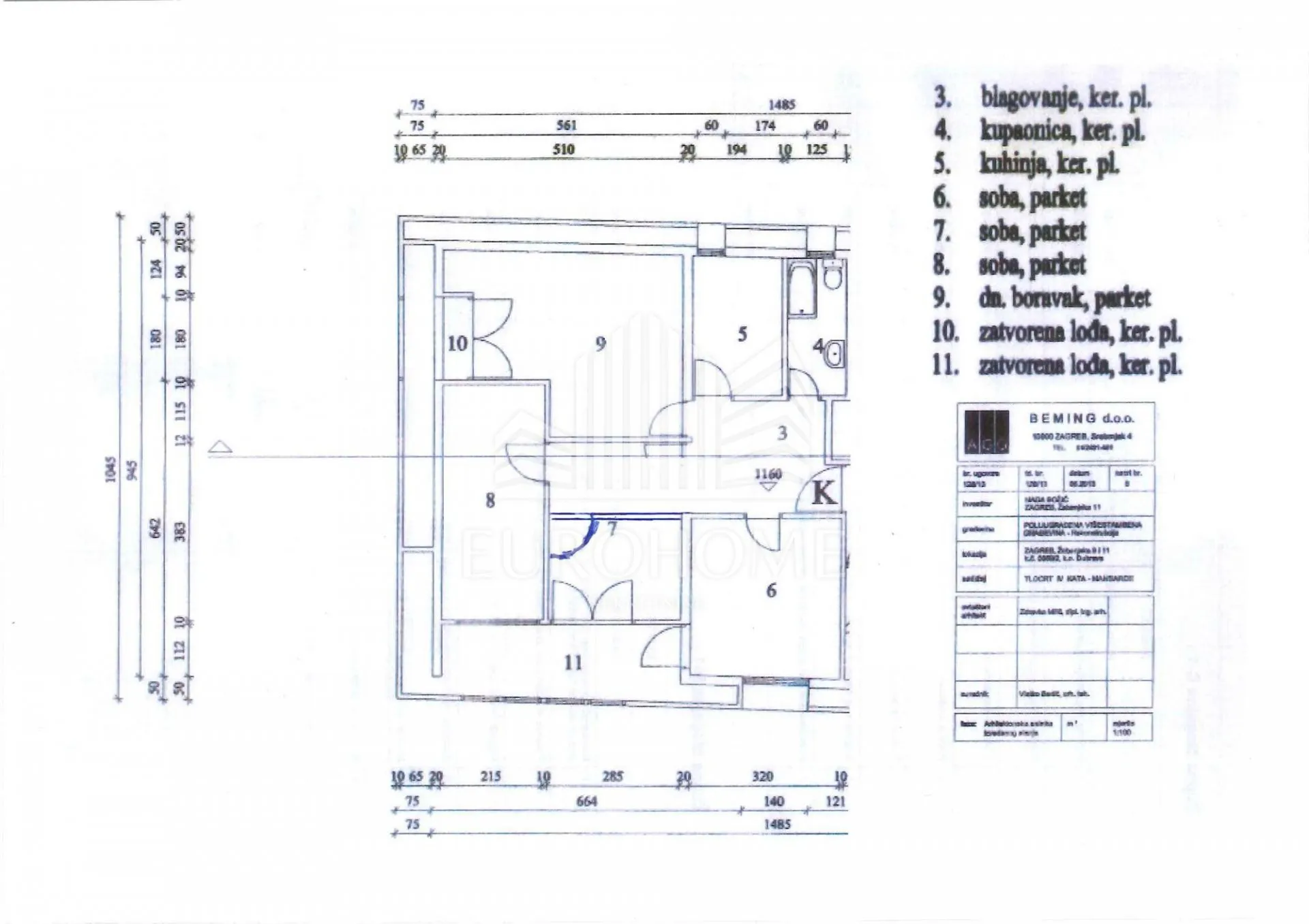 donja dubrava, stan u kući, 85 m2, 4. kat - slika 14