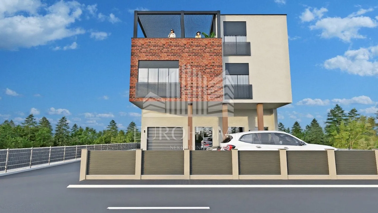 Penthouse na zadnjem katu novogradnje s terasom i garažom, Stenjevec - Zagreb