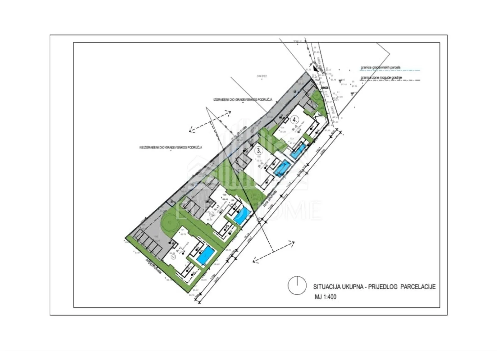 projekt skradin, 4 objekta s 5 apartmana pored krke - slika 31