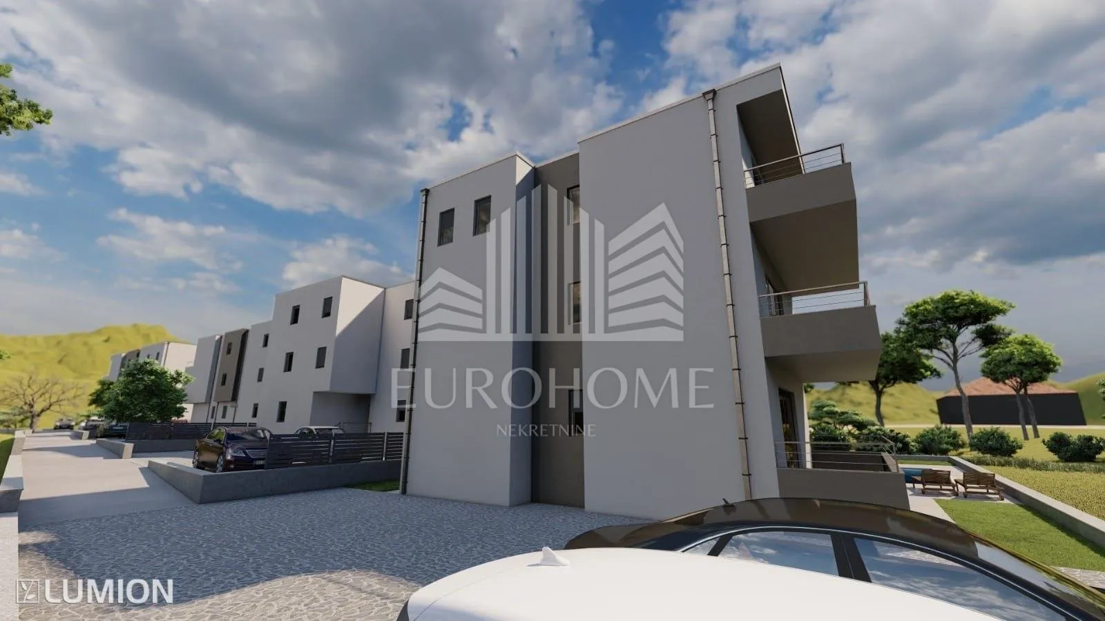 projekt skradin, 4 objekta s 5 apartmana pored krke - slika 2