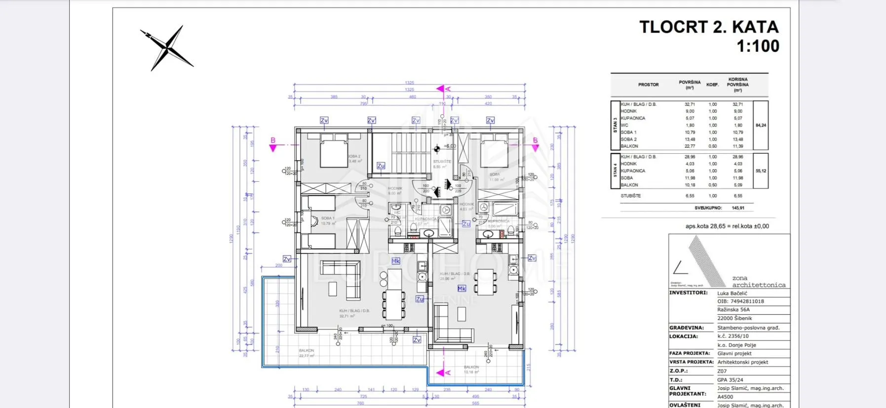 šibenik, top prilika | 2 spavaće sobe | 20 m² terasa - slika 4