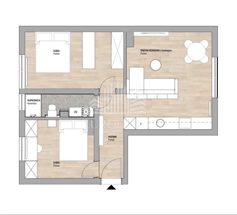 Širi centar, novoadaptiran trosoban stan, 54 m2 - Zagreb