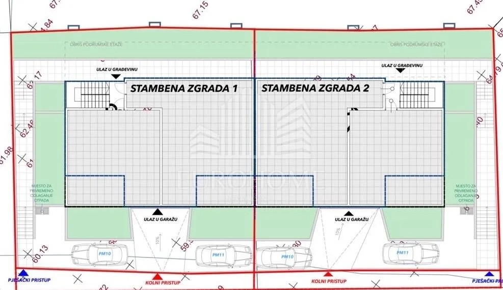 čiovo- saldun- dvosoban stan na prvom katu, garaža - slika 6