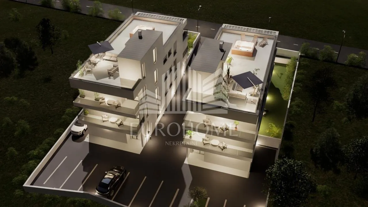 PETRČANE- Luksuzni stanovi uz more, Penthouse 70+70m2 - Petrčane, Zadar