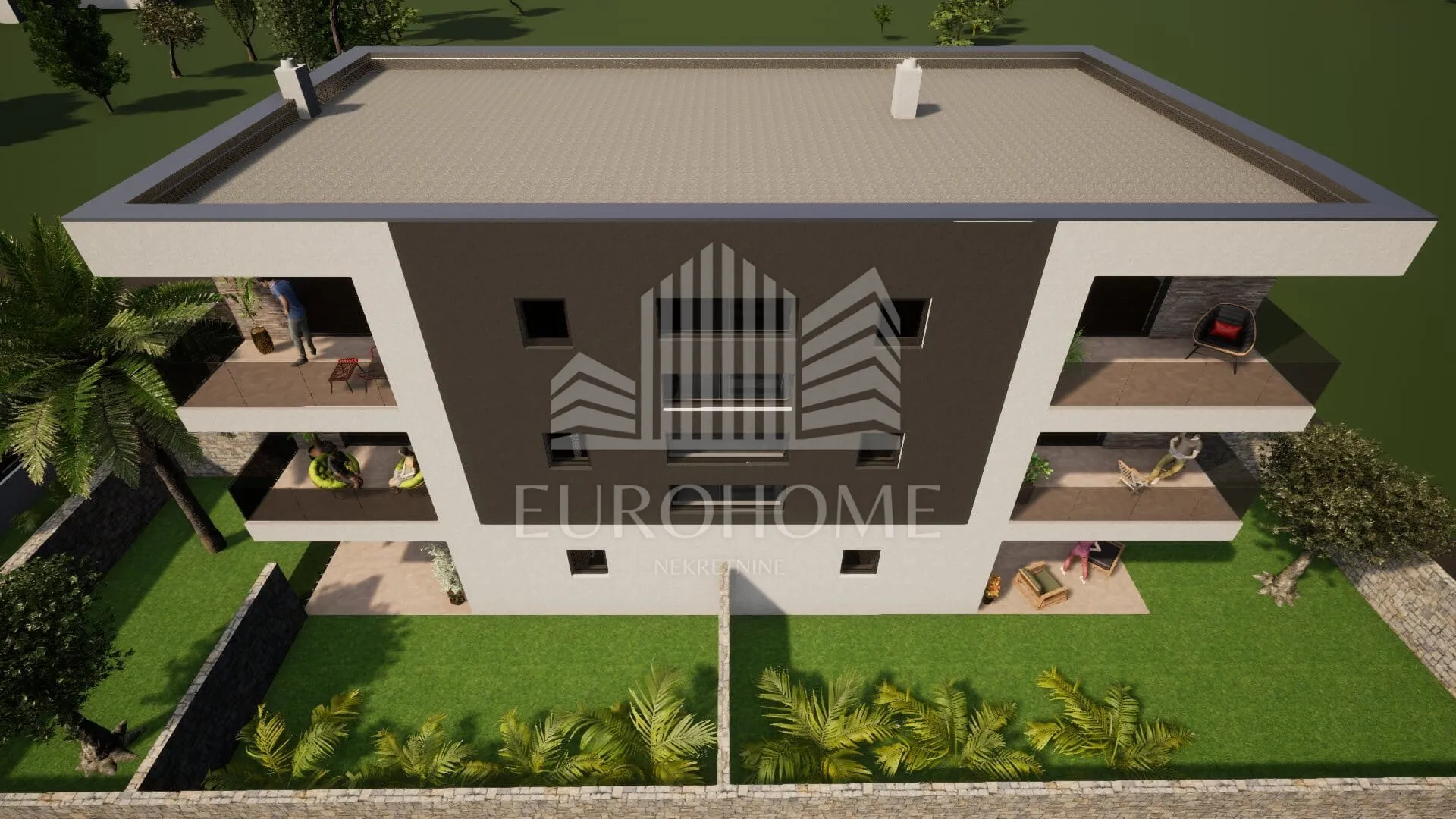 privlaka, sabunike, novogradnja, trosobni stan 77,99m2+parking - slika 9
