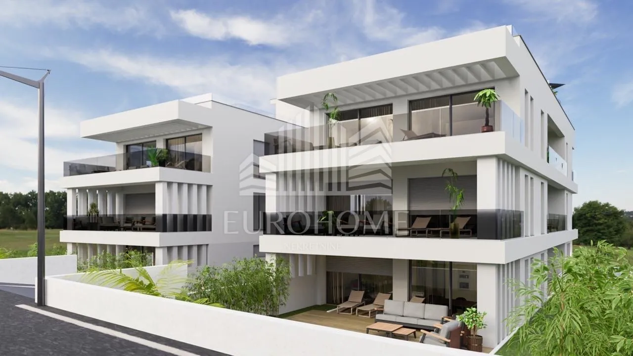 punta radman, petrčane, luksuzni penthouse, terasa - slika 4