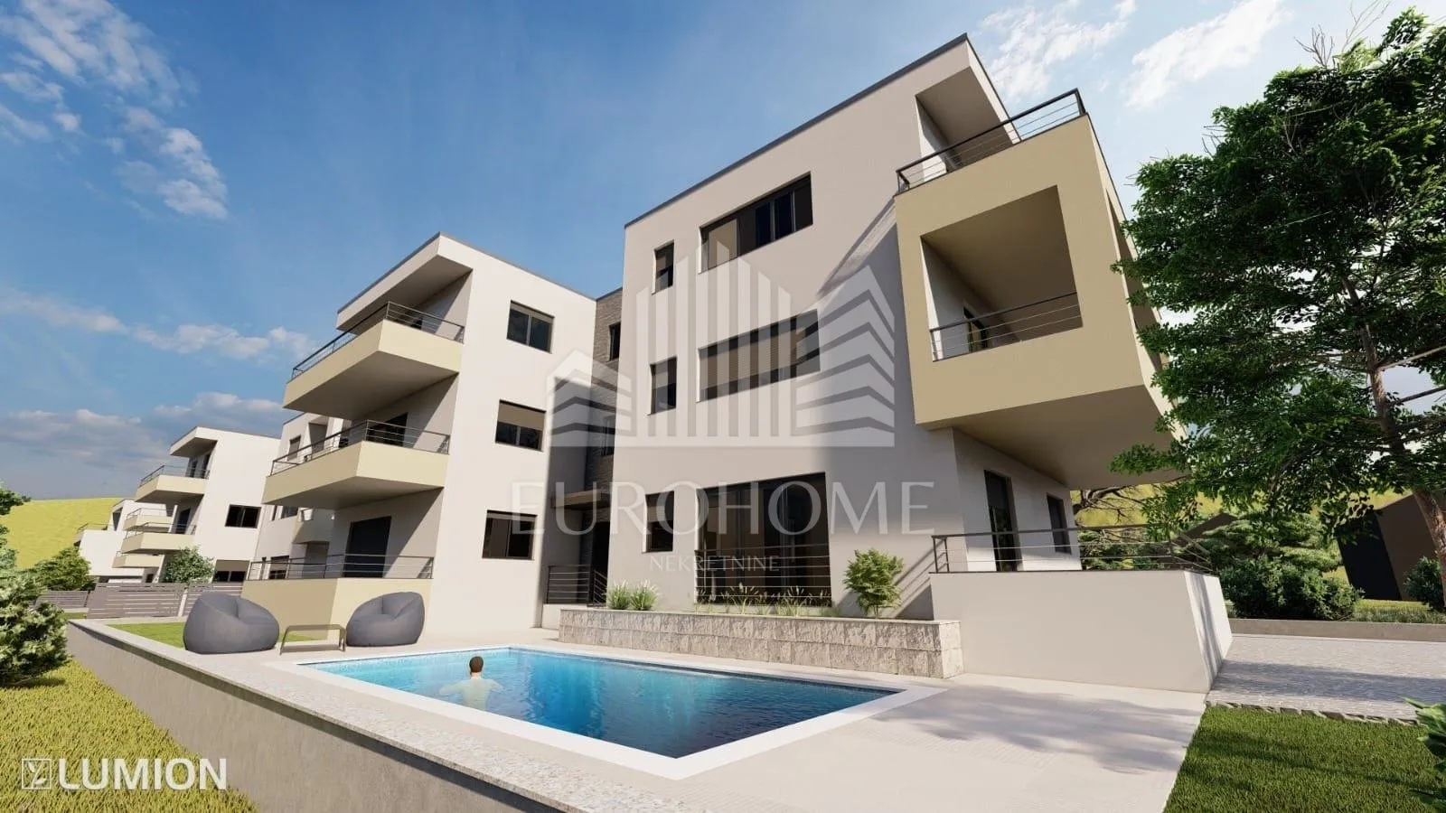 projekt skradin, 4 objekta s 5 apartmana pored krke - slika 6