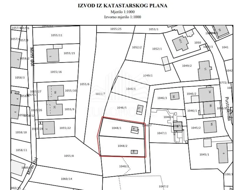 građevinsko zemljište 1009 m2 s dvije kuće – remete - slika 2