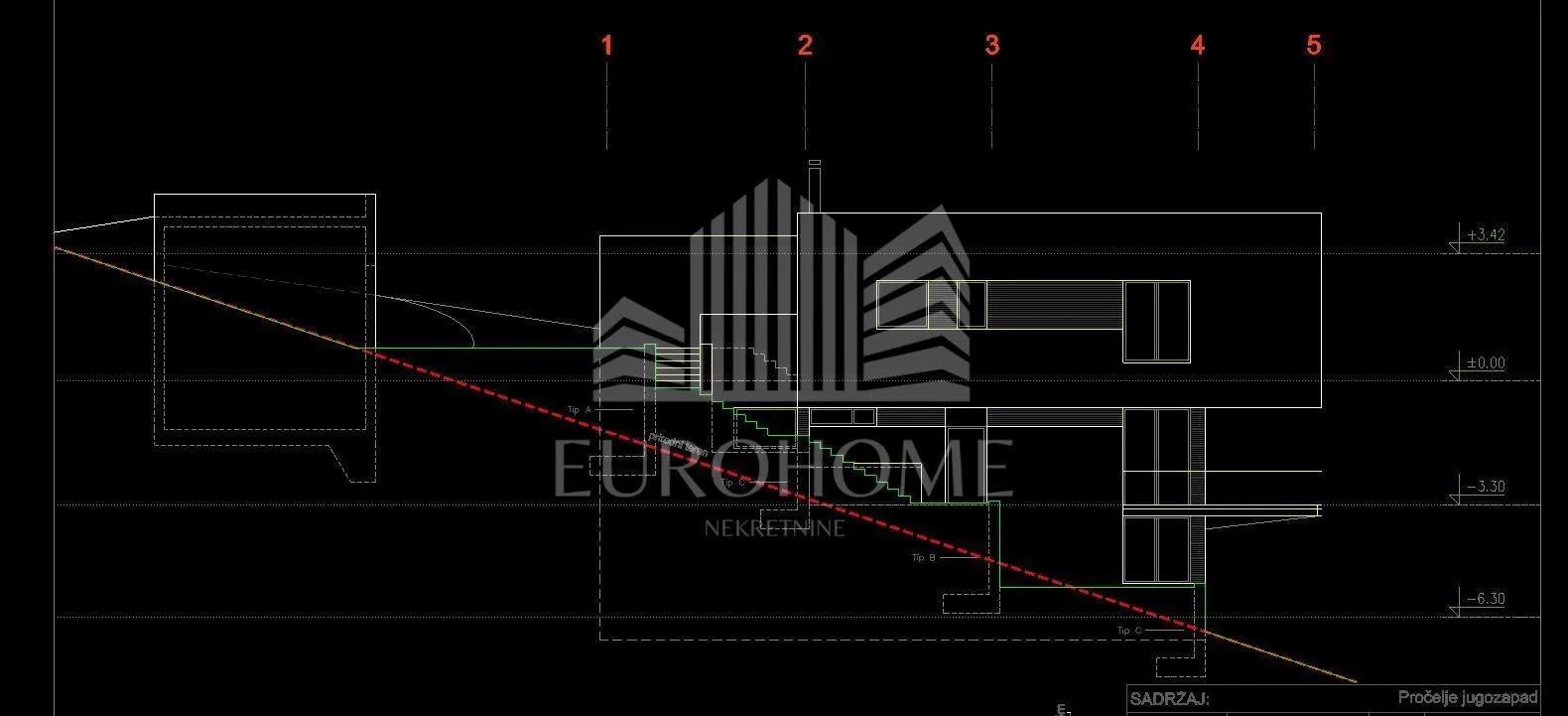 atraktivno zemljište u gračanima 1030 m2 s projektom - slika 3