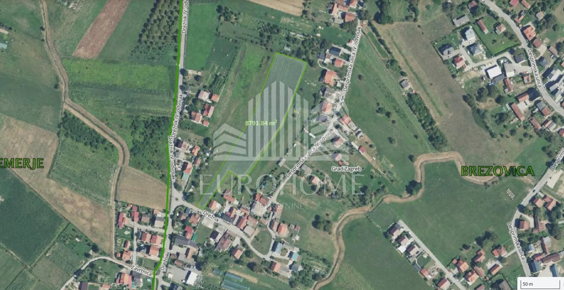 Poljoprivredno zemljište u Drežniku, Brezovica - 8.848 m2 - Brezovica, Zagreb
