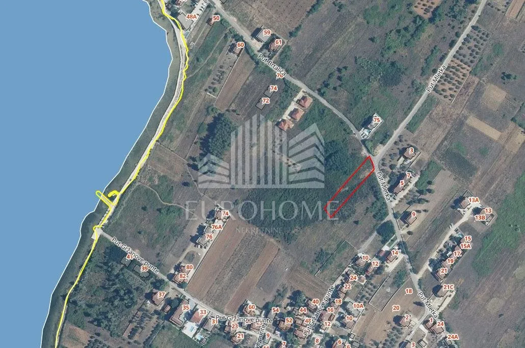 PRIVLAKA- Građevinsko zemljište s projektom, 1505m2
