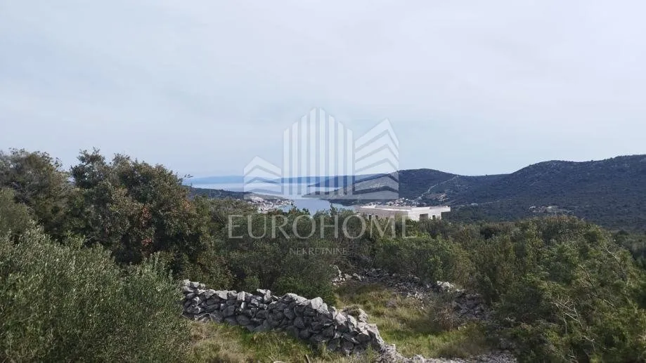 MARINA- VINIŠĆE- Građevinsko zemljište s neometanim pogledom - Vinišće, Marina