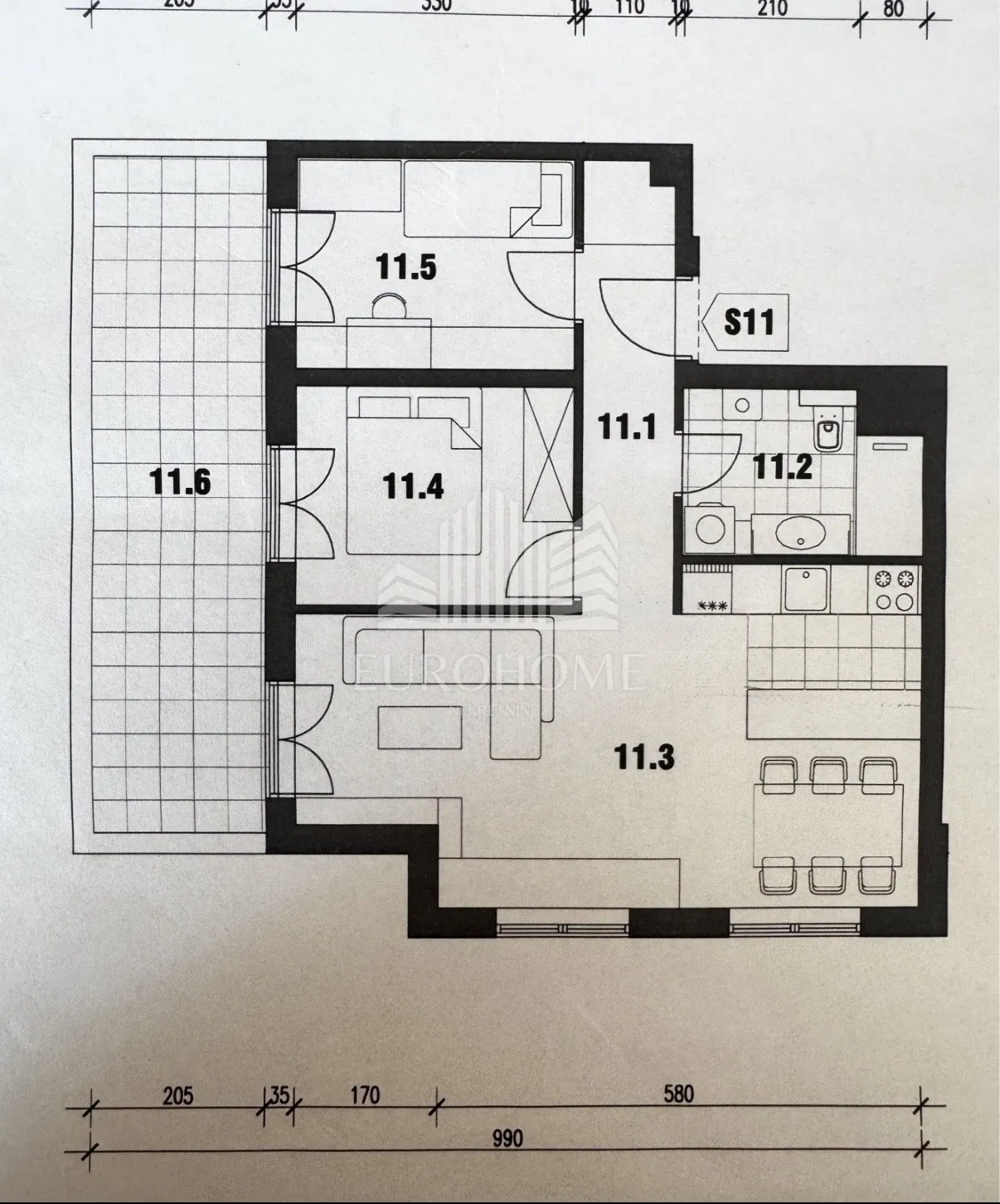 trosoban stan+parking u novogradnji - grižanska, dubrava - slika 17