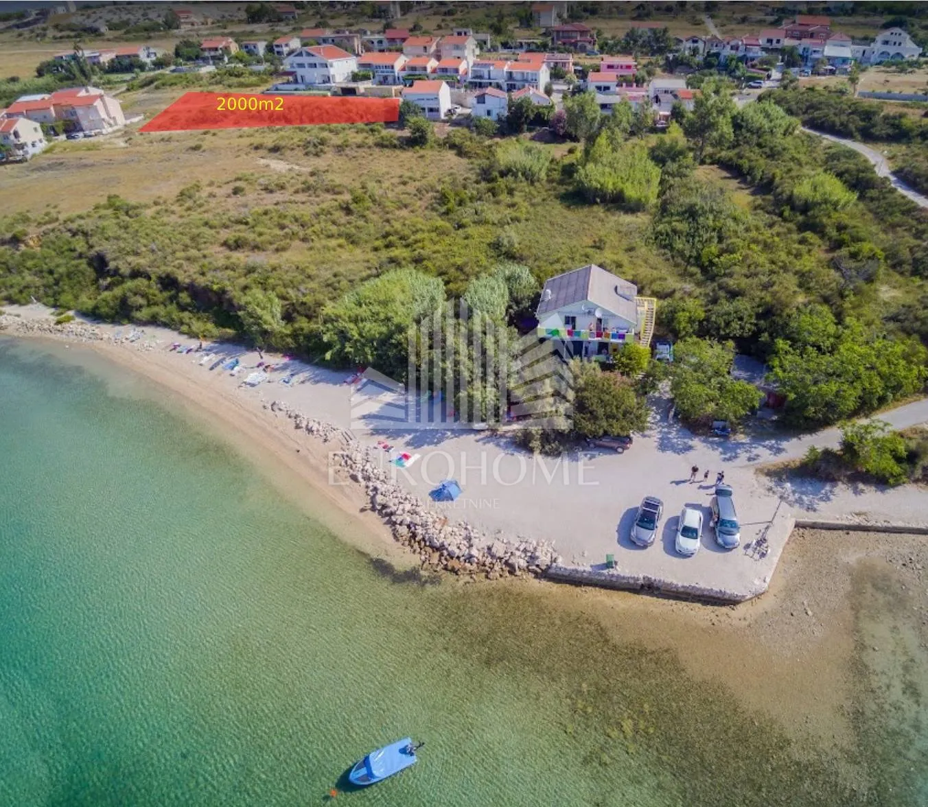 ZADAR-RTINA Atraktivno građevinsko zemljište 1966m2 - Rtina, Ražanac