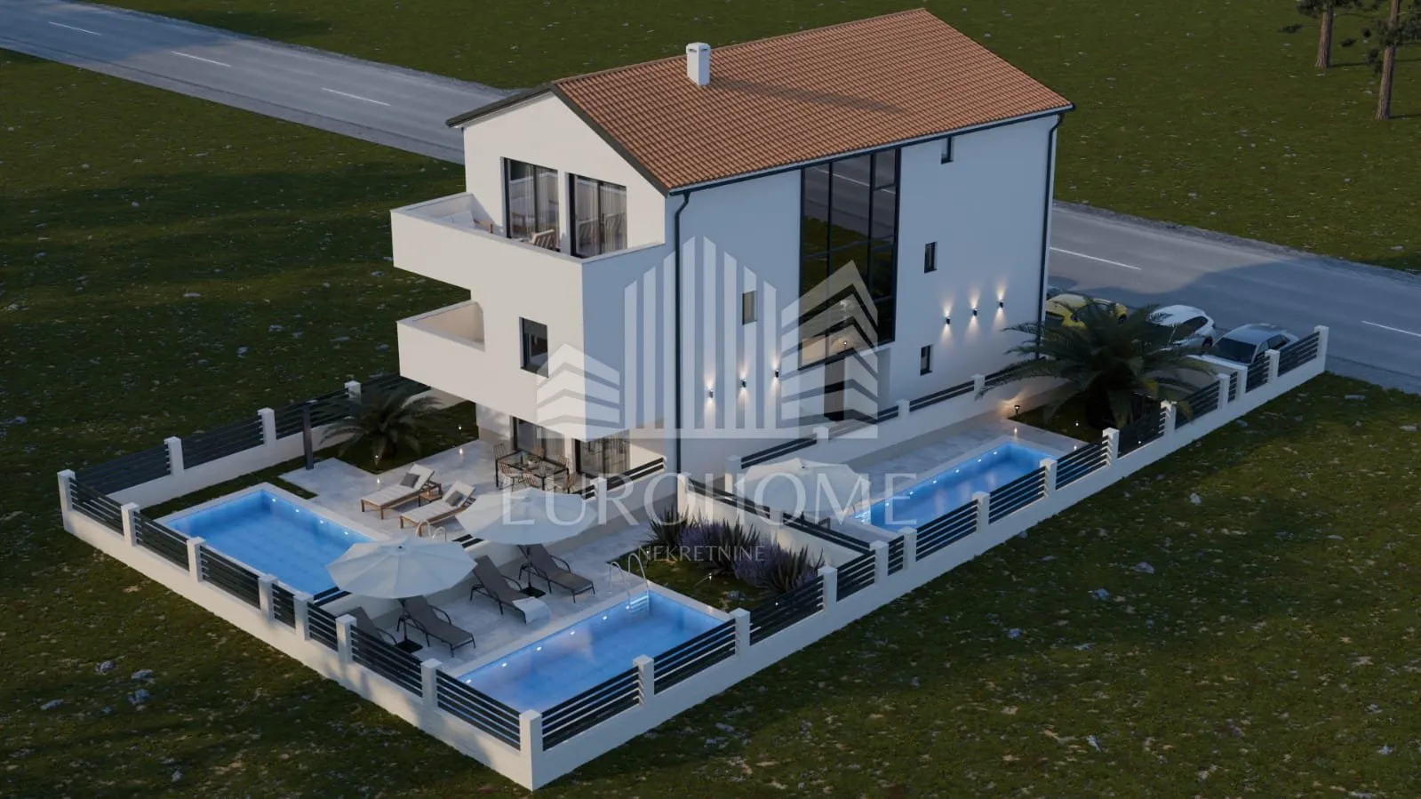 mandre,pag,novogradnja s pogledom,4s stan,117 m2,200m od mora - slika 26