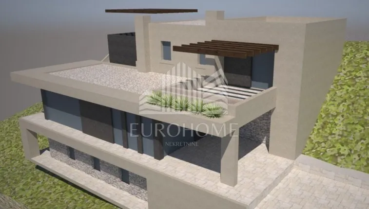 sali, zemljište s projektom i plaćenom građevinskom dozvolom,30m od mora - slika 6