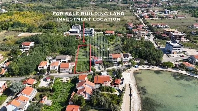 zadar, privlaka-45m od mora, građevinsko zemljište s ishodovanom dozvolom, 1152m2 - slika 2