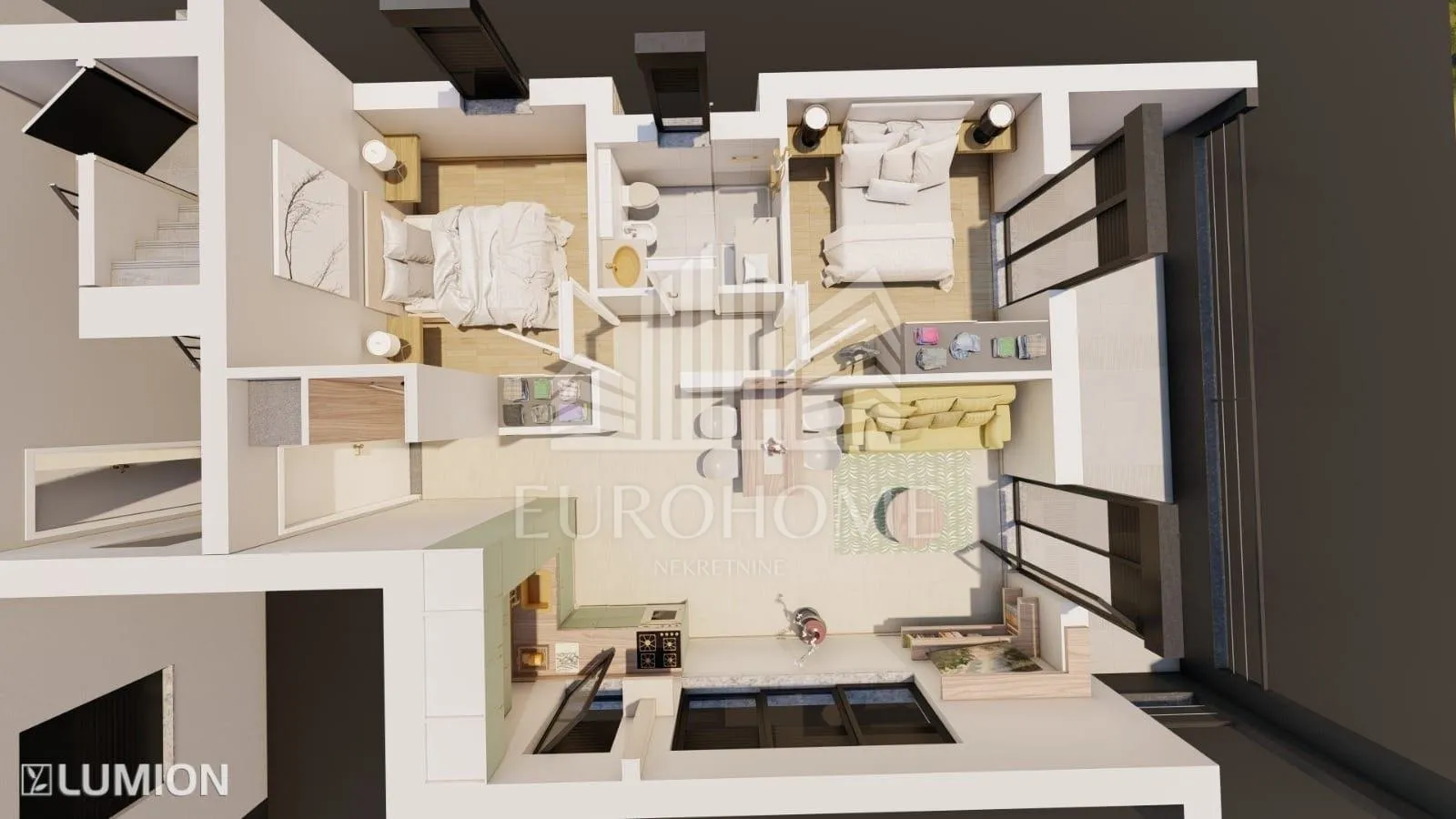 projekt skradin, 4 objekta s 5 apartmana pored krke - slika 10