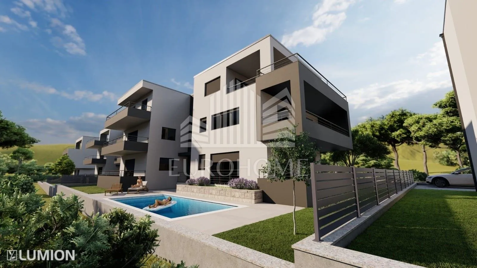PROJEKT SKRADIN, 4 objekta s 5 apartmana pored Krke