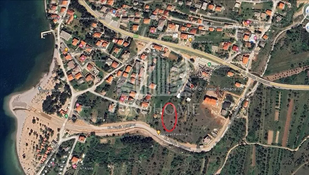 Građevinsko zemljište , Seline pored Starigrada , 1347 m2 - Seline, Starigrad Paklenica