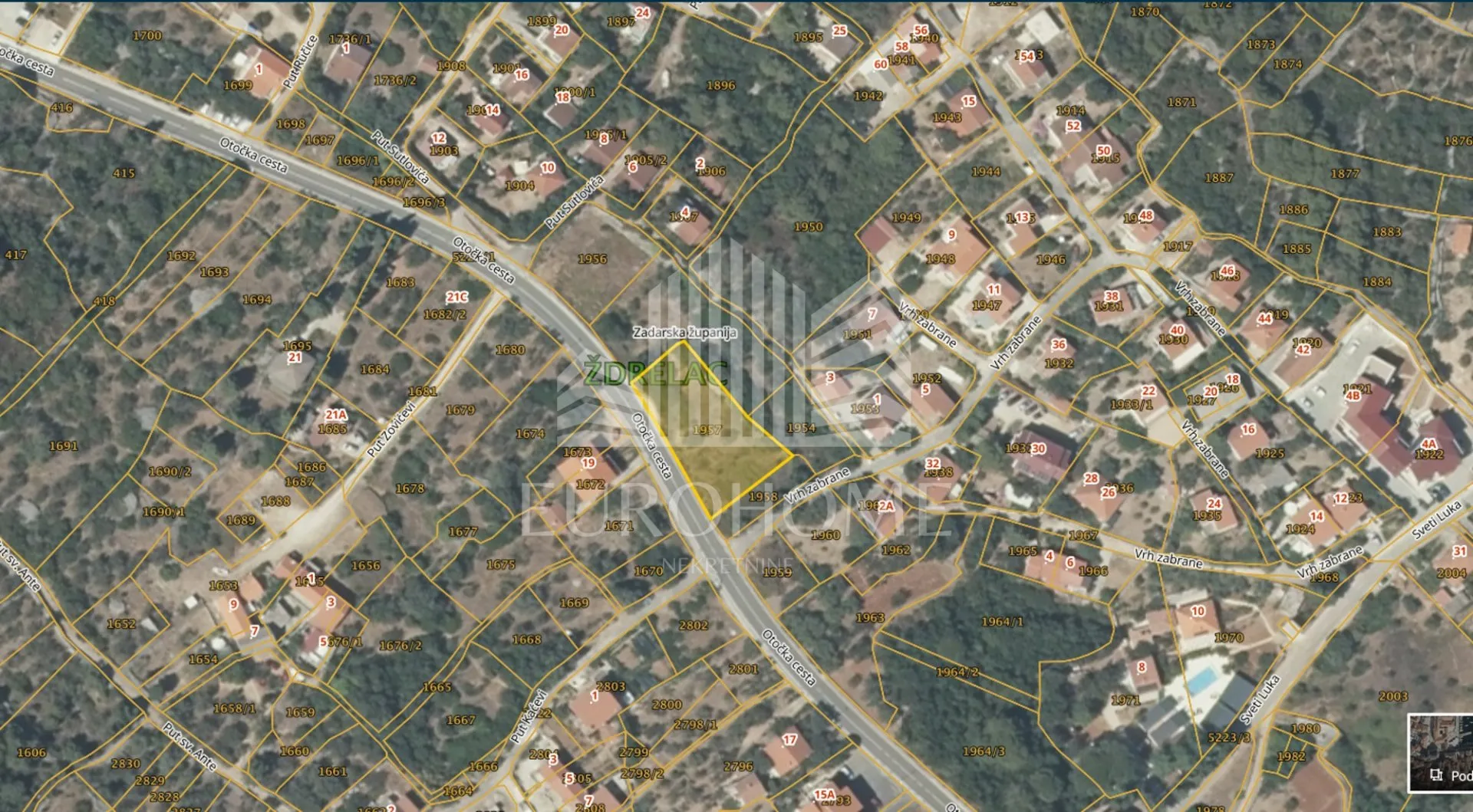 pašman- građevinsko zemljište, mjesto ždrelac 1122 m2 - slika 4