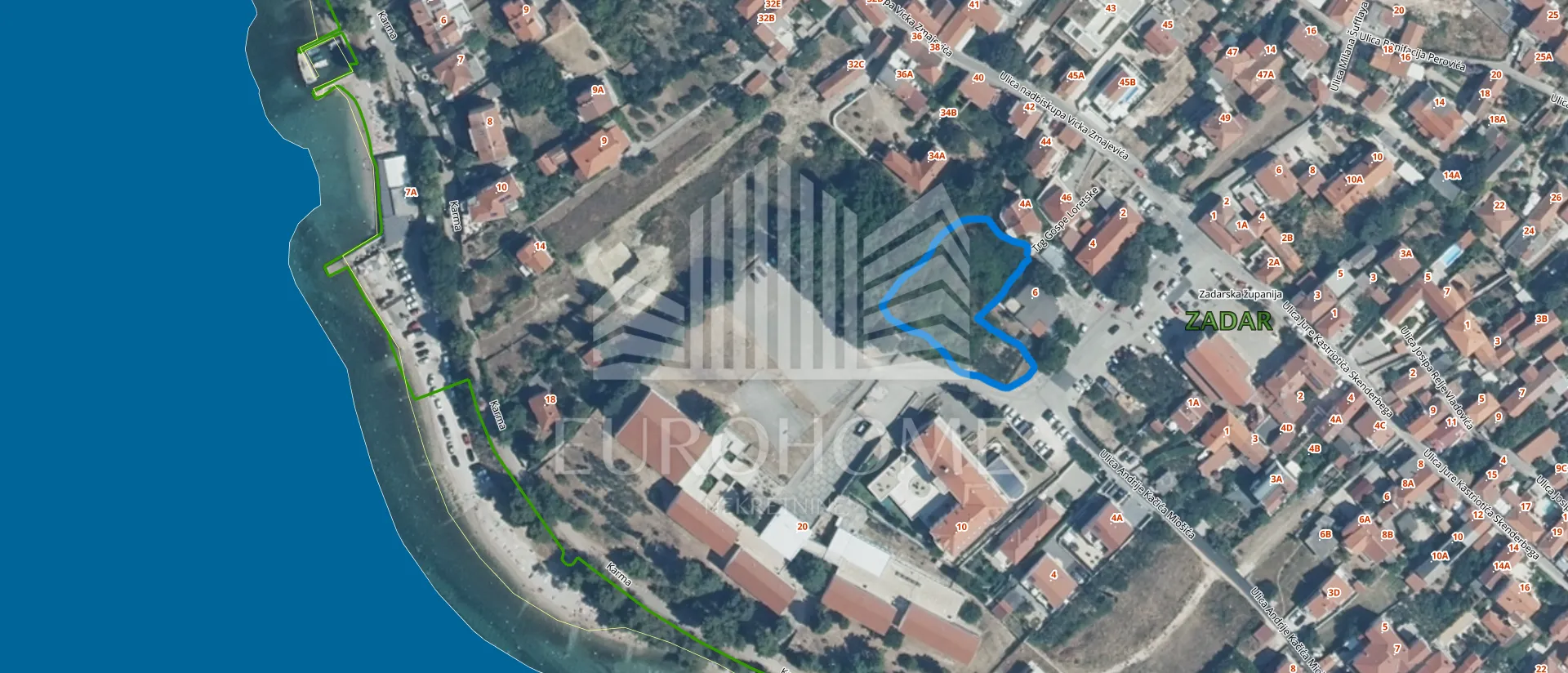 Zadar-Arbanasi Atraktivno Građevinsko Zemljište 2033m2