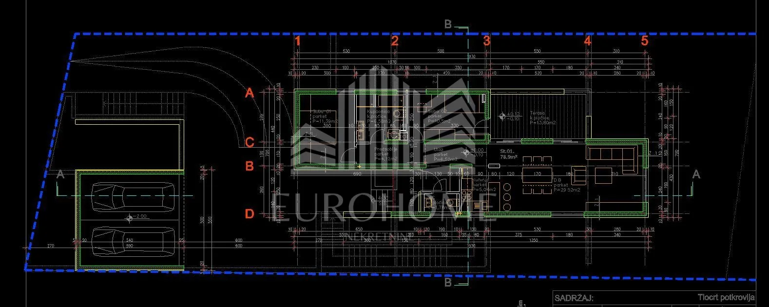 atraktivno zemljište u gračanima 1030 m2 s projektom - slika 9