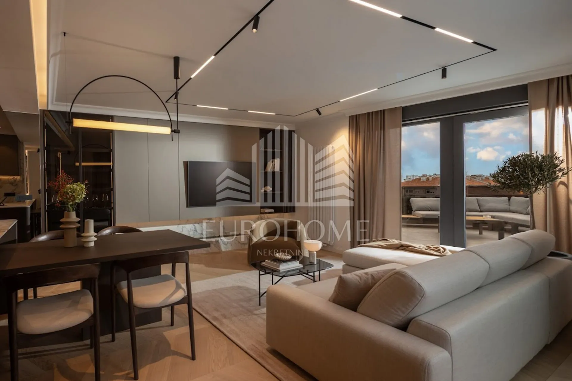 penthouse 191,40m²+107m² terasa, zagrebačka cesta - slika 1