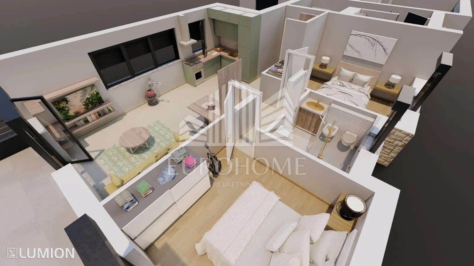projekt skradin, 4 objekta s 5 apartmana pored krke - slika 19