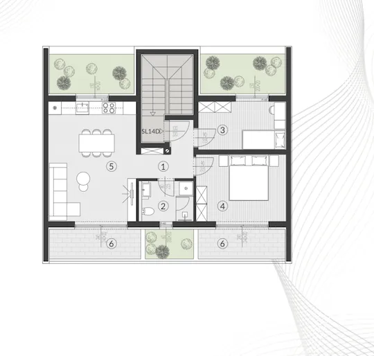 pula, štinjan, eksluzivan dvosoban stan površine 61 m² novogradnja - slika 14