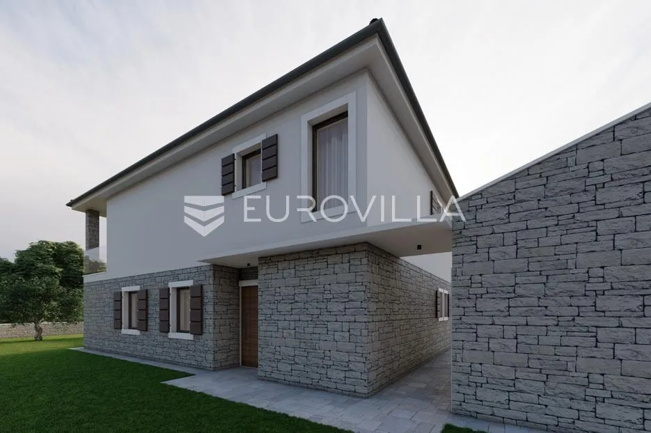 istra, oprtalj, građevinsko zemljište s projektom i građevinskom dozvolom u srcu istre - slika 8