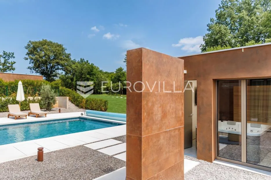 istra, labin, vrhunska moderna villa b, grijani bazen 48 m², 2402 m² uređene okućnice - slika 12