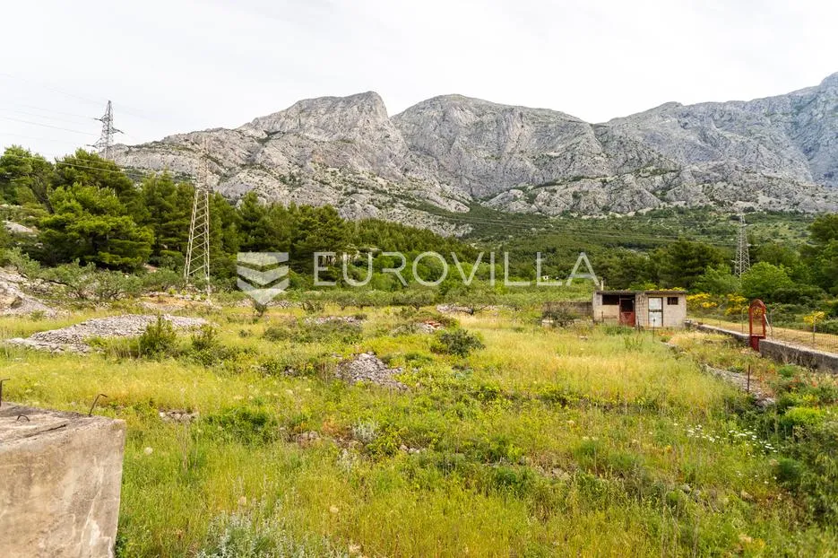baška voda, zemljište s kućom za renovaciju i panoramskim pogledom na more - slika 8