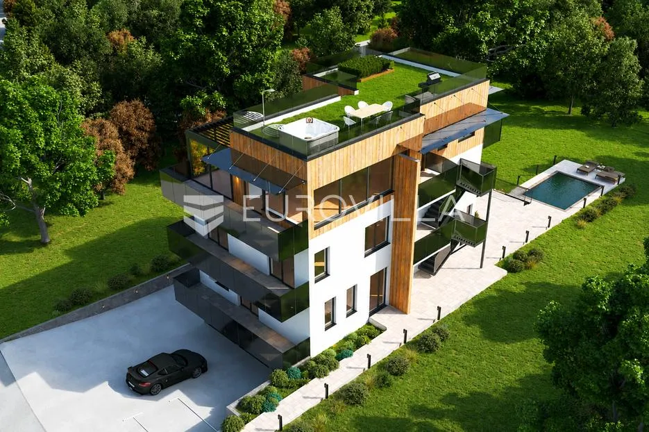 zagreb, gračani, novogradnja luksuzan četverosoban stan 370,95 m² s vrrtom - slika 2