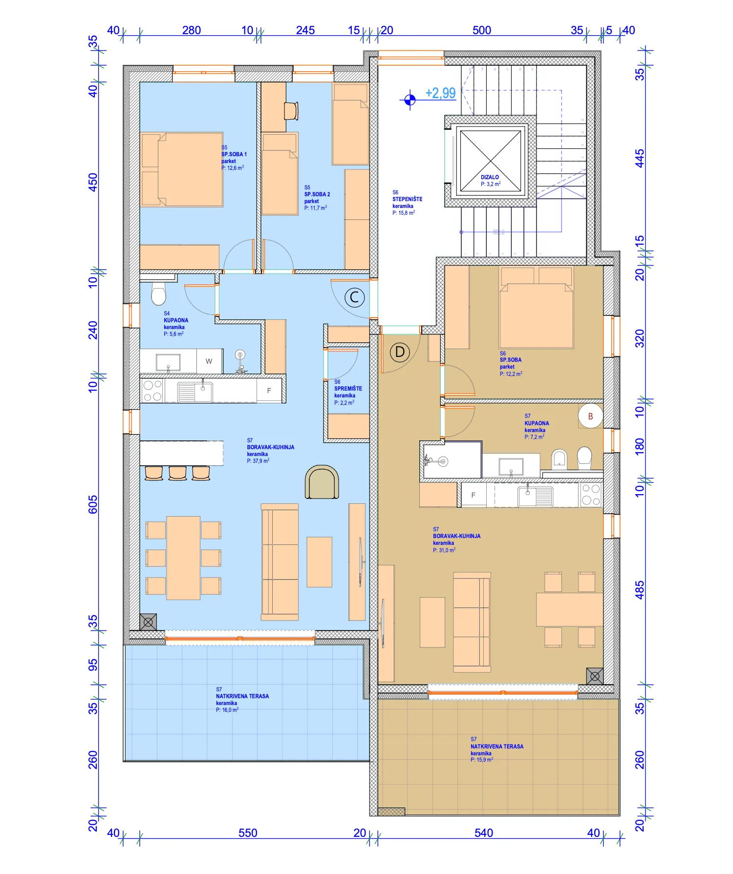 istra, umag, atraktivan trosoban stan u novogradnji, 90 m² - slika 5