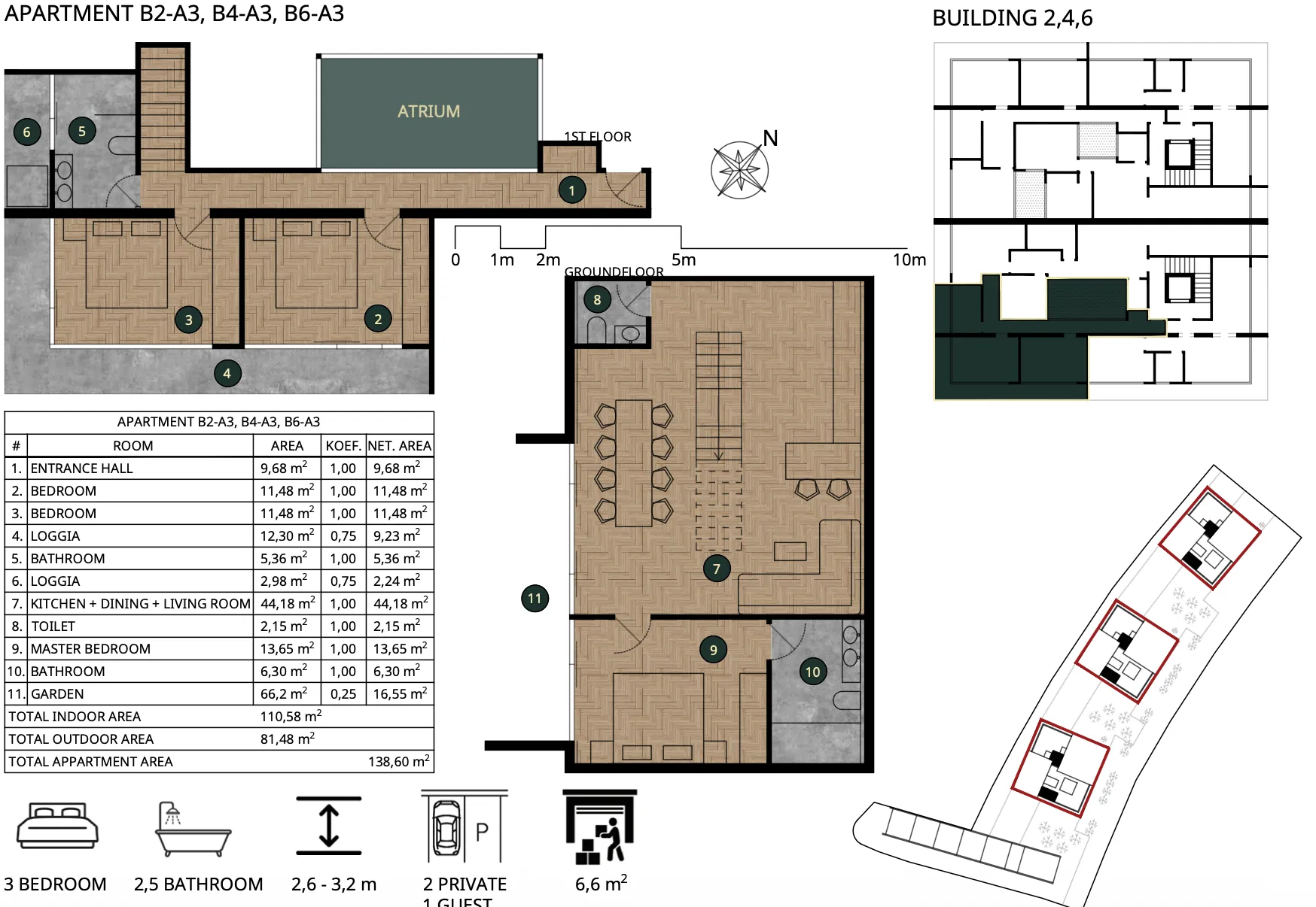 sveta nedelja meridian one, dvoetažan četverosoban stan s vrtom 138 m² - slika 28