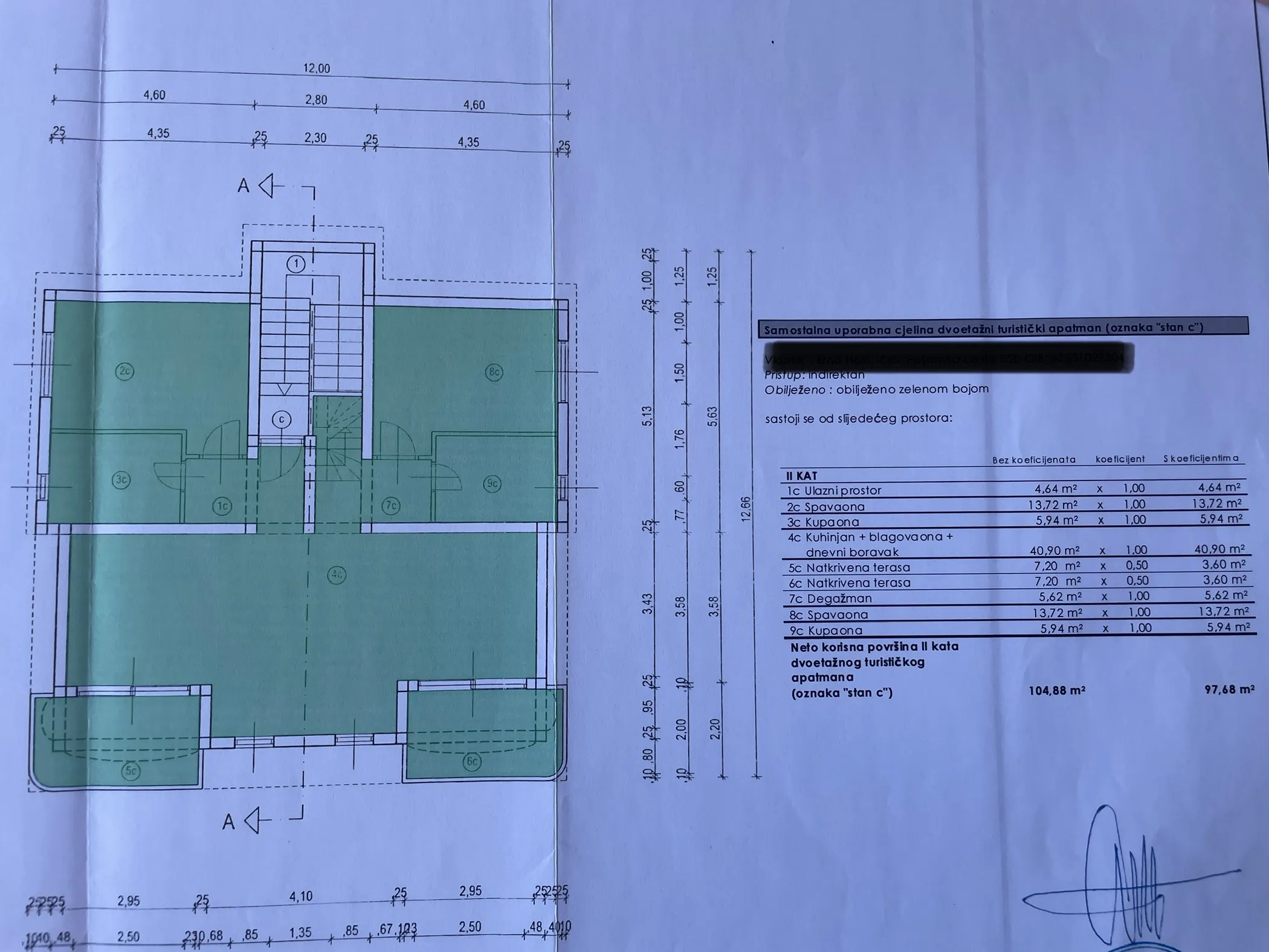 otok rab, barbat, trosoban stan na 2. katu veličine 105 m² - slika 14