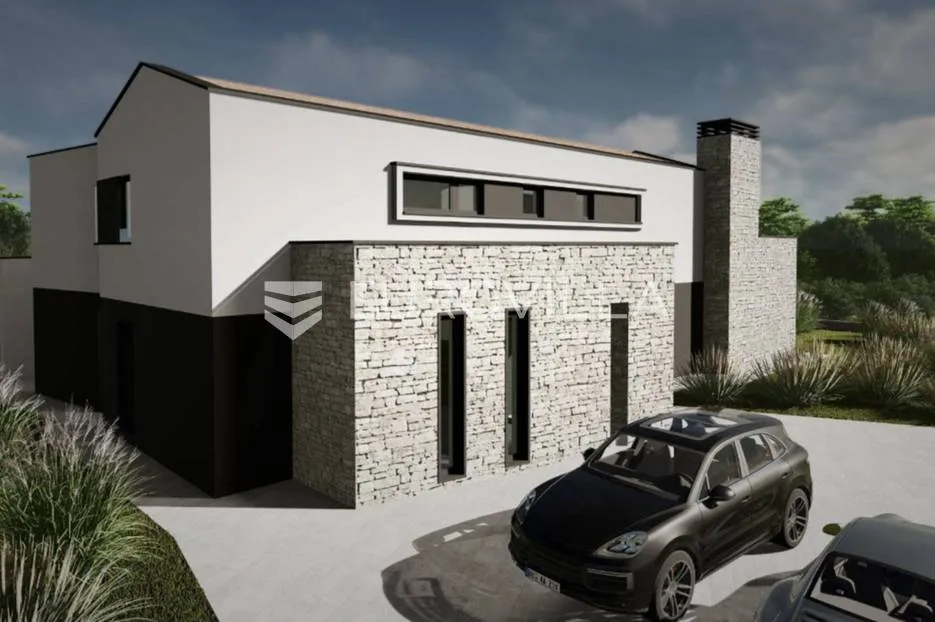 istra, okolica marčane - građevinsko zemljište 3040 m2 s gotovim projektom za 3 vile - slika 5