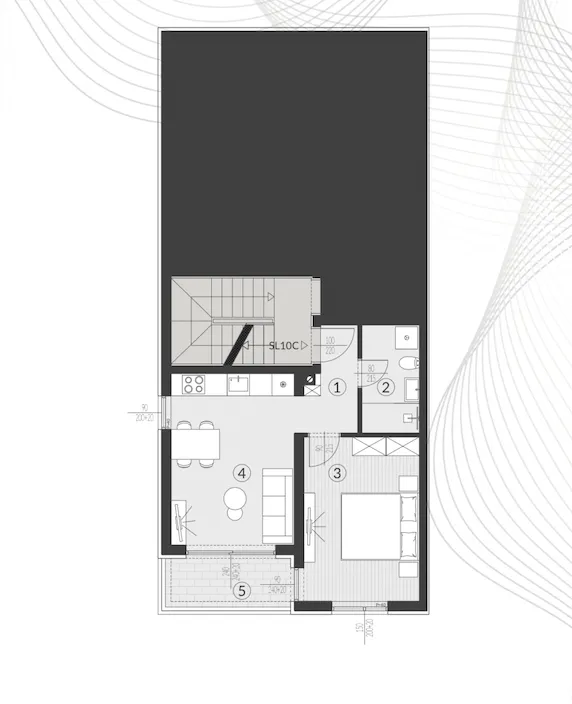pula, štinjan, izvrstan jednosoban stan površine 46 m² novogradnja - slika 14