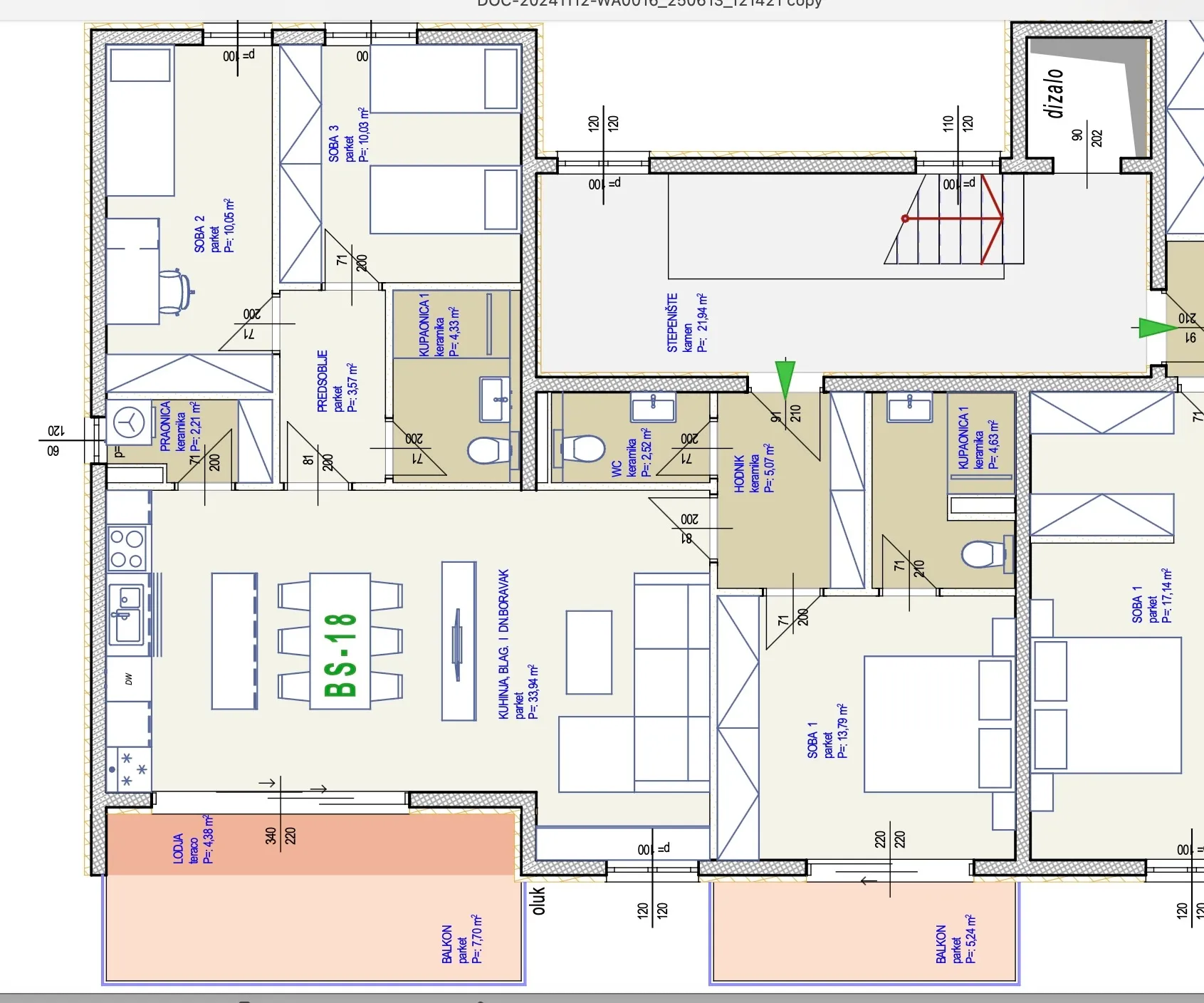 trogir,, seget, penthouse od 107 m² novogradnji s garažom i liftom - slika 16