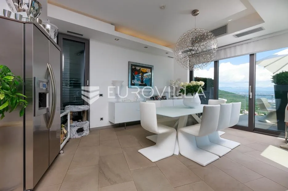 opatija, oprić, ekskluzivna vila 375 m² s panormaskim pogledom, bazenom i saunom - slika 20
