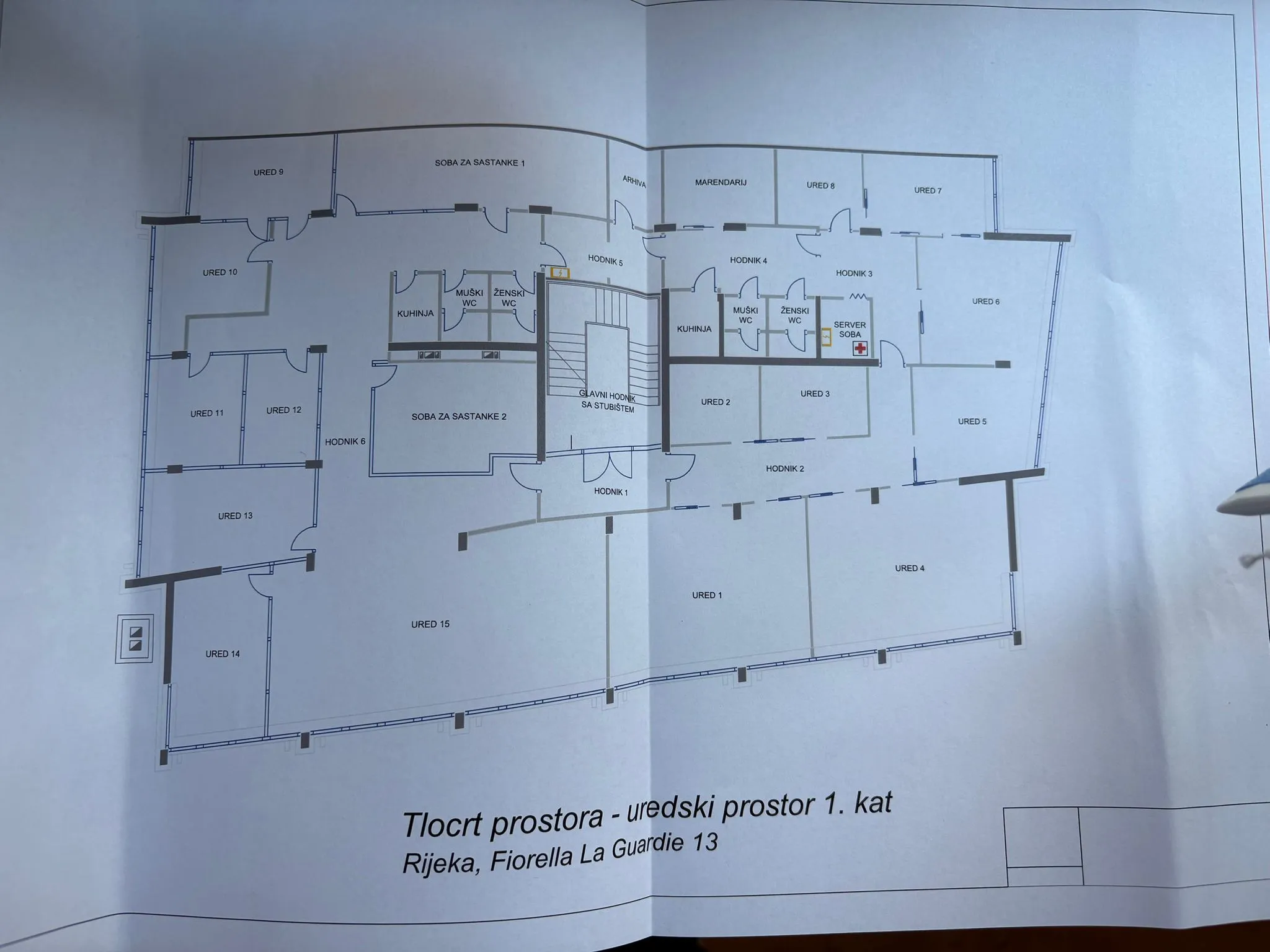 rijeka, centar, poslovni prostora 516 m², 1. kat, lift - slika 43