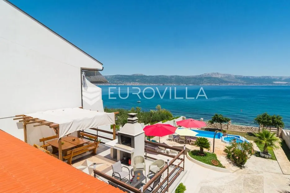 otok čiovo, slatine - kuća s bazenom na plaži - slika 15