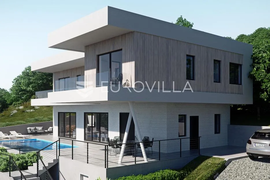 opatija, veprinac, građevinsko zemljište 751 m2 s važećom građevinskom dovzolom - slika 3