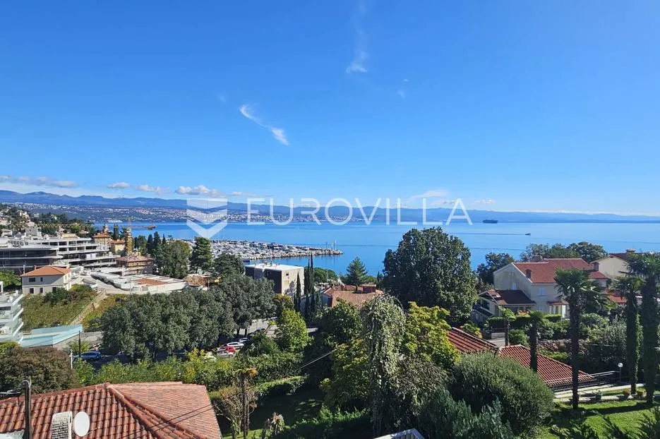 Ičići, najam, luksuzan, stan 200 m od mora, pogled na Kvarner