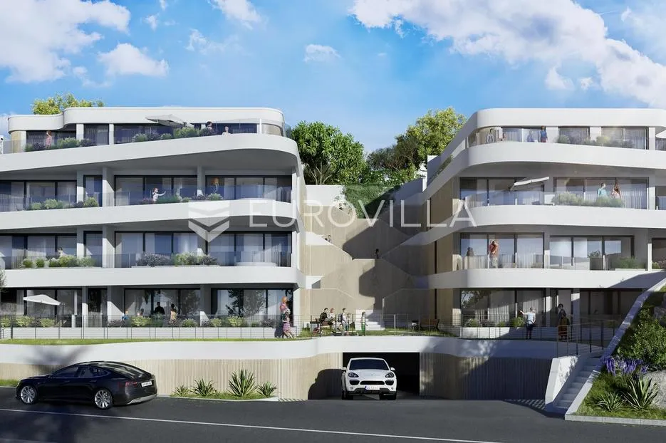 opatija, volosko, luksuzan četverosoban stan 149,62 m², pogled na more - slika 3