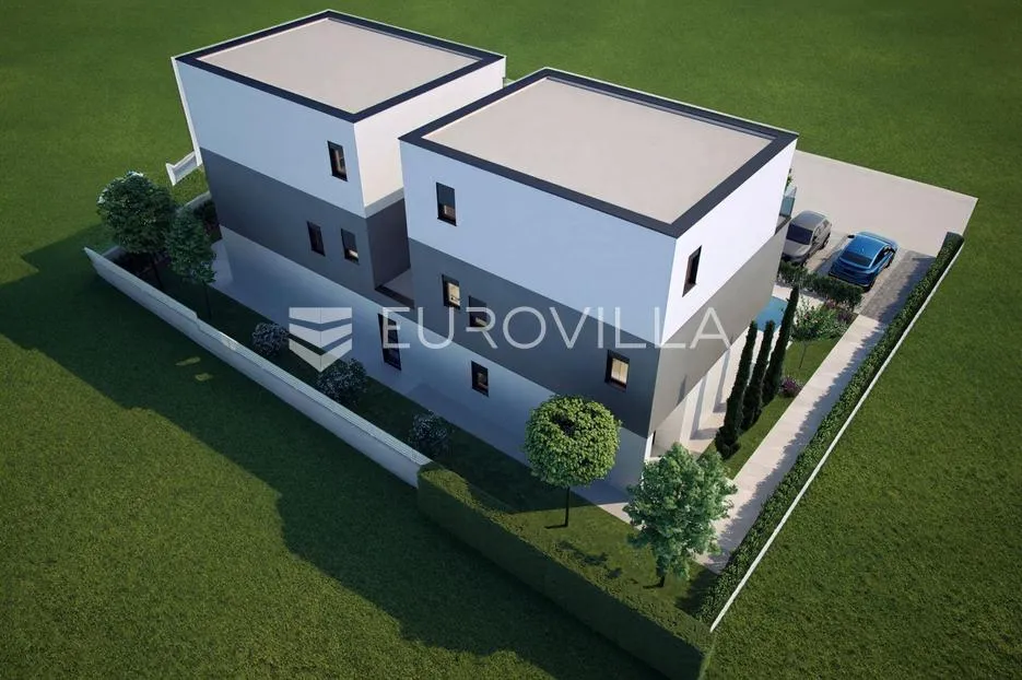 istra, žbandaj, moderna dvojna kuća s pogledom na more i bazenom - slika 12